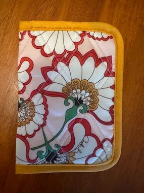 Cinda b Bella Fiore Raspberry Quilted Passport Holder